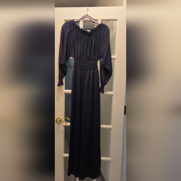 Ramy Brook New York Midnight Blue Off-Shoulder Teagan Jumpsuit - Picture 12 of 14